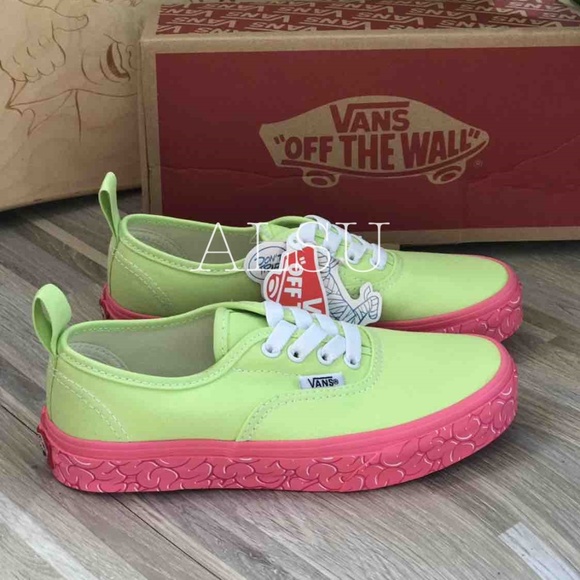 💖MEGA SALE💖VANS Authentic VN0A38H4URQ Elastic Brain Wall Green Kid's Size 11 - Picture 2 of 8